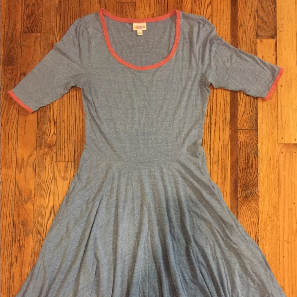 Blue and Pink Nicole Dress by LuLaRoe